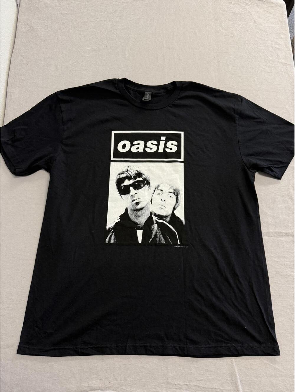 Oasis Band Photo T-shirt Noel & Liam Gallagher Tee - XL